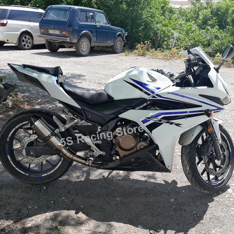 For CBR500 CBR500X CB500F 2013 2014 2015 2016 2017 2018 Motorcycle Exhaust System Escape Modified Muffler Middle Link Pipe 51mm - Image 4