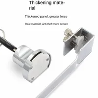 1 шт. замок для раздвижной стеклянной двери с витриной для ключей с хромированной отделкой, защитный раздвижной чехол, защитный замок для стеклянных дверей шкафа — изображение 3