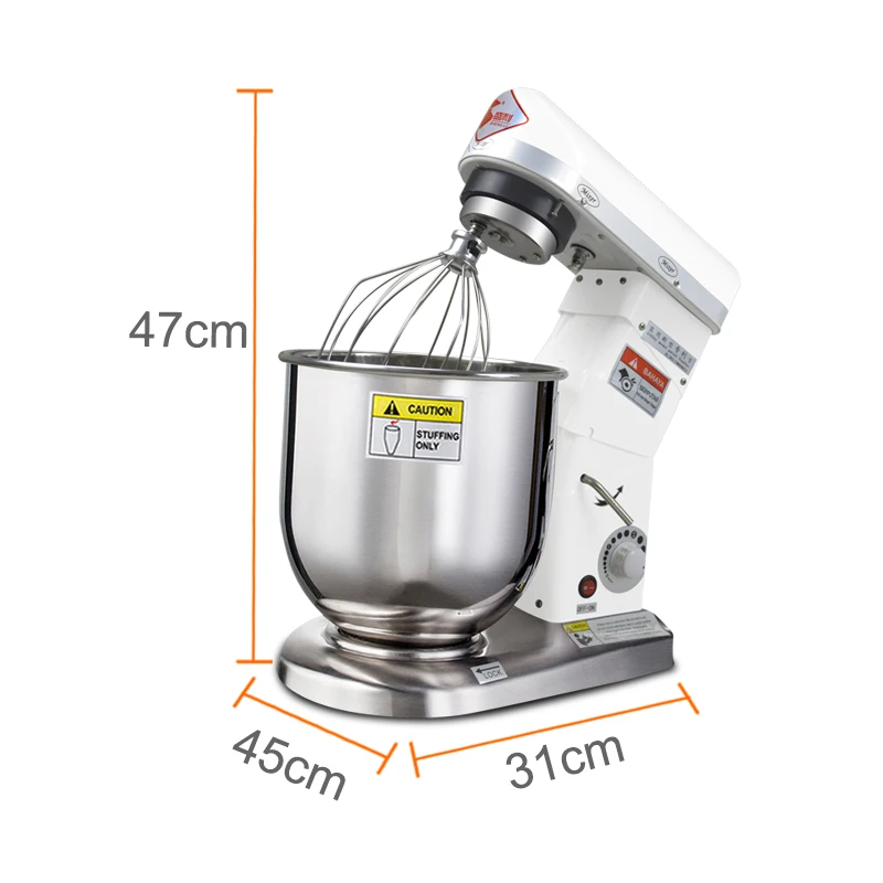 

5L/7L/10L Planetary Food Mixer Stainless Steel Bowl Commercial Cake Mixer Cream Mixer Machine