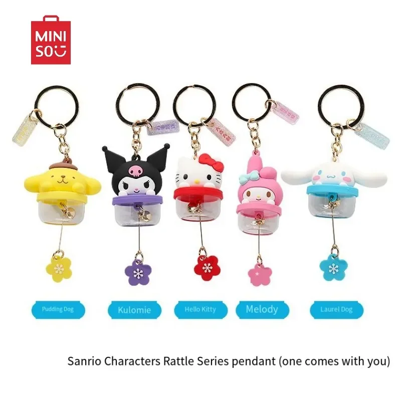 

Аниме MINISO колокольчик-брелок мультфильм Cinnamoroll My Melody милый мальчик девочка автомобиль сумка Креативные аксессуары Рождественский подарок детский подарок