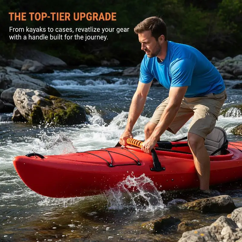 Maniglie per il trasporto del kayak, cinghie in nylon resistenti e antiscivolo, di lunga durata, per accessori per kayak, canoa e paddle board da esterno - immagine 5