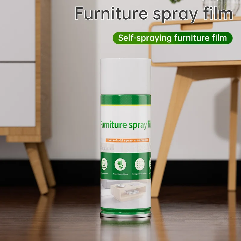 750ml One bottle of furniture spray film tearable waterproof liquid protective film High temperature scratch resistant solid woo