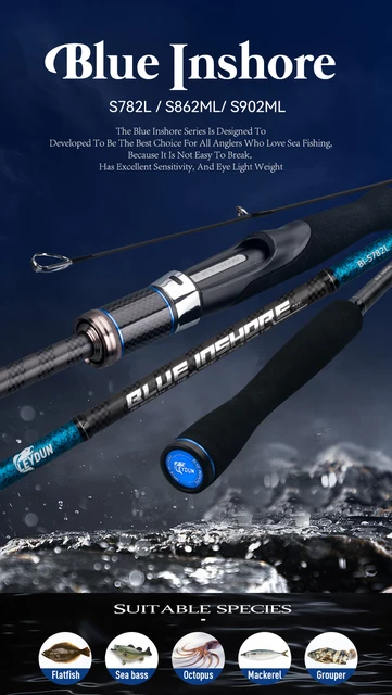 LEYDUN BLUE INSHORE Fishing Rods Inshore Breakwater Bass Rod S782L