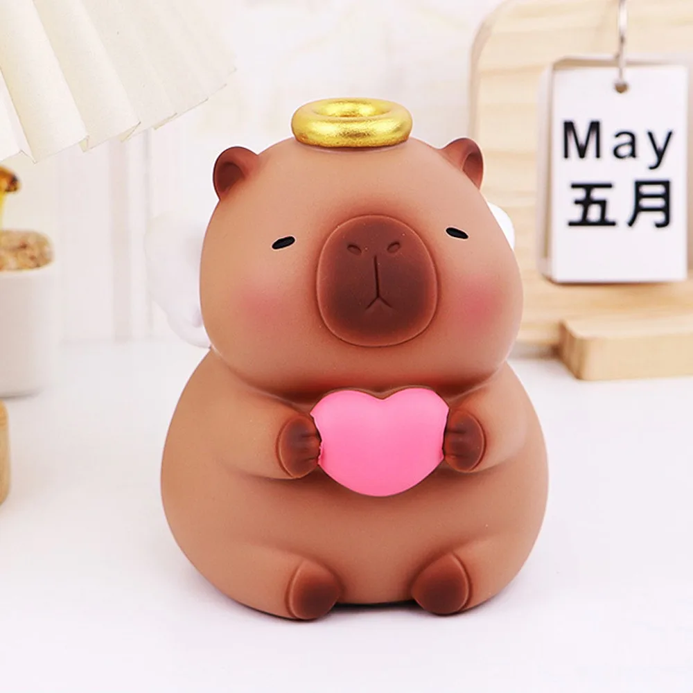 Savings Tank Capybara Piggy Bank Large Capacity Decorative Capybara Money Boxes Collectible Model Capybara Kids Storage Box