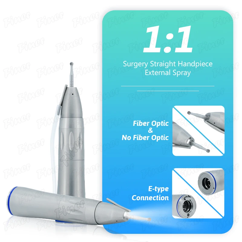 Dental Sinus Lift Handpiece External Water Spray Straight Handpiece Dental Low Speed Piece for SG65/SG65L Dentistry Implantation