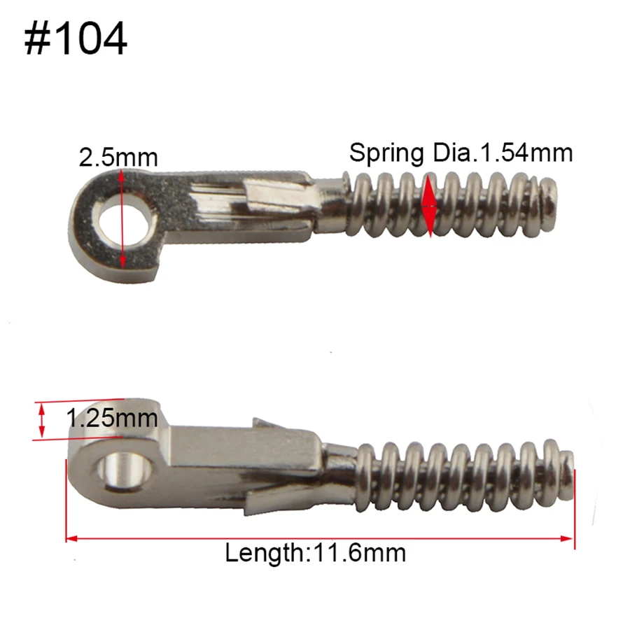 100Pcs Glasses Spring Insert Hinge Repair Replacement Broken