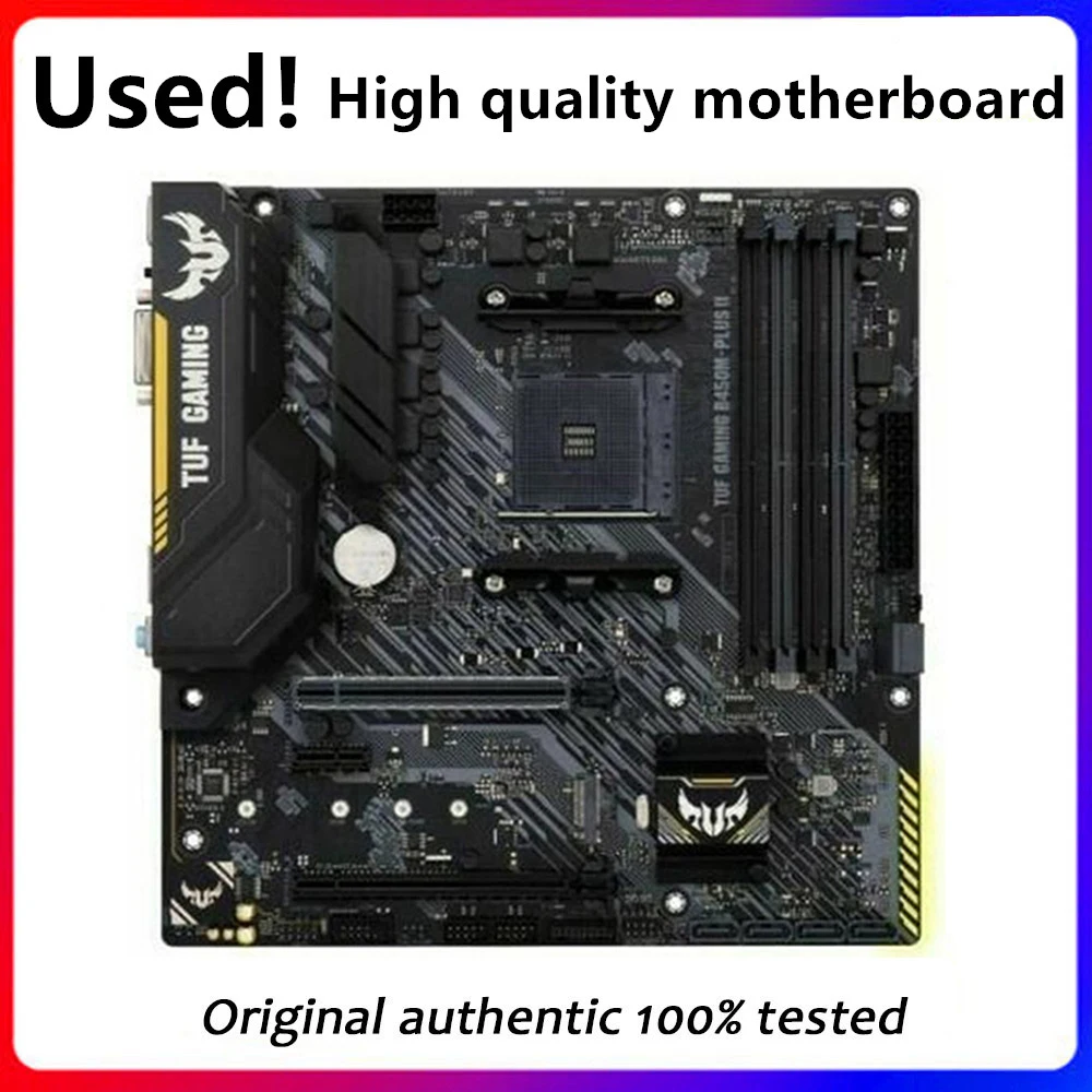 Per B450 Tuf Gaming B450M-Plus Ii Presa Della Scheda Madre Am4 Per Amd Ddr4 Usb3.0 Sata3 Scheda Madre Desktop Originale Scheda Madre Usata