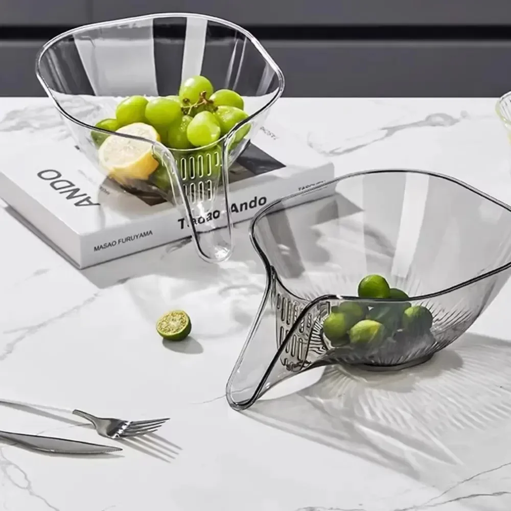 سلة مصفاة فلتر غسيل الأرز ، غربال مصفاة ، تجفيف وعاء خضروات الفواكه ، أدوات تنظيف ، مجموعة مطبخ منزلية