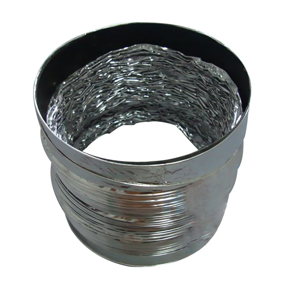 1Pcs 알루미늄 호일 환기 호스 3M 두꺼운 내화성 배기 덕트 Hvac 건조기 환풍구 주방용 유연한 공기 흡입 파이프