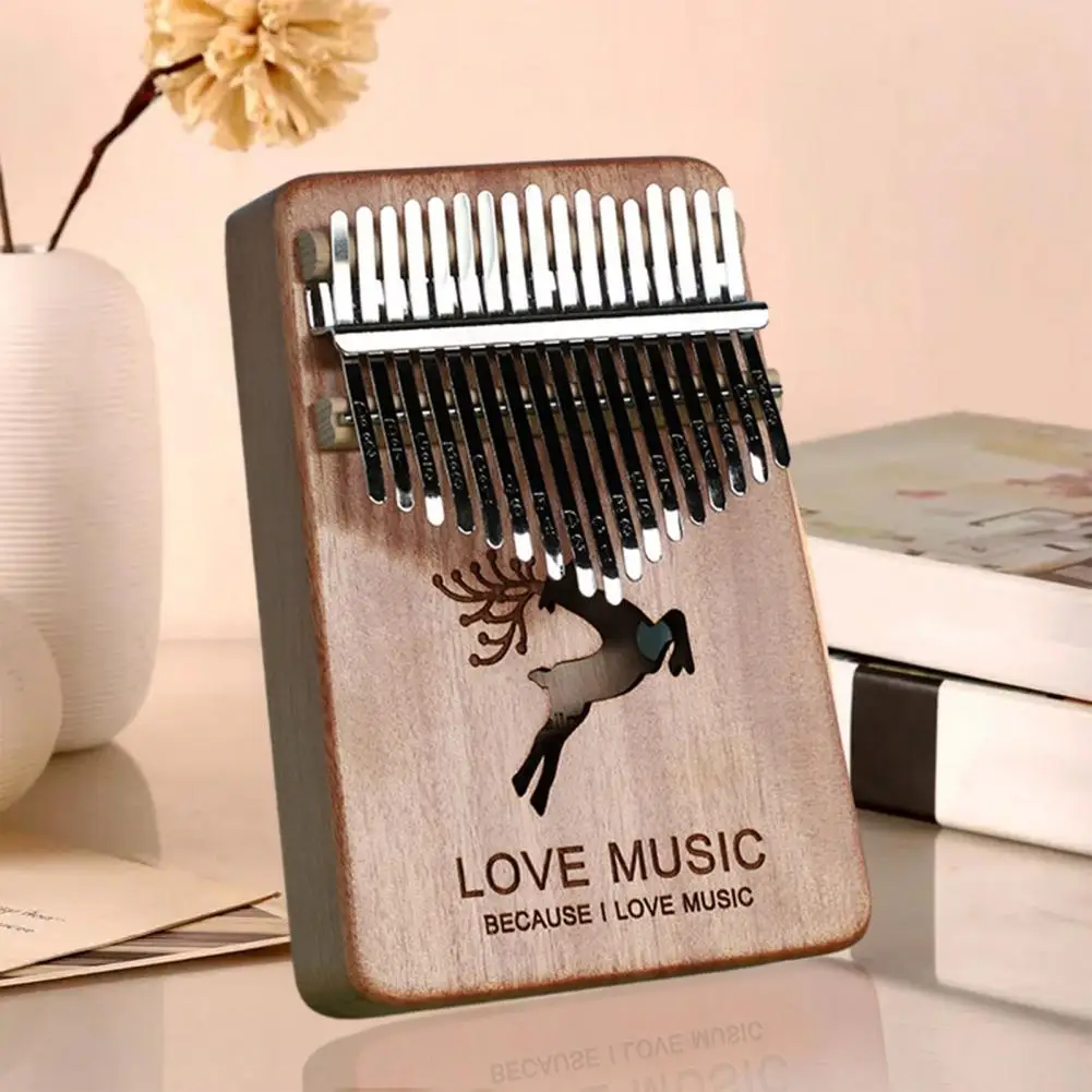 

Musician Gift Compact Size Lightweight Thumb Piano for Beginner Professional 17-key Portable Finger Instrument Beginner Thumb