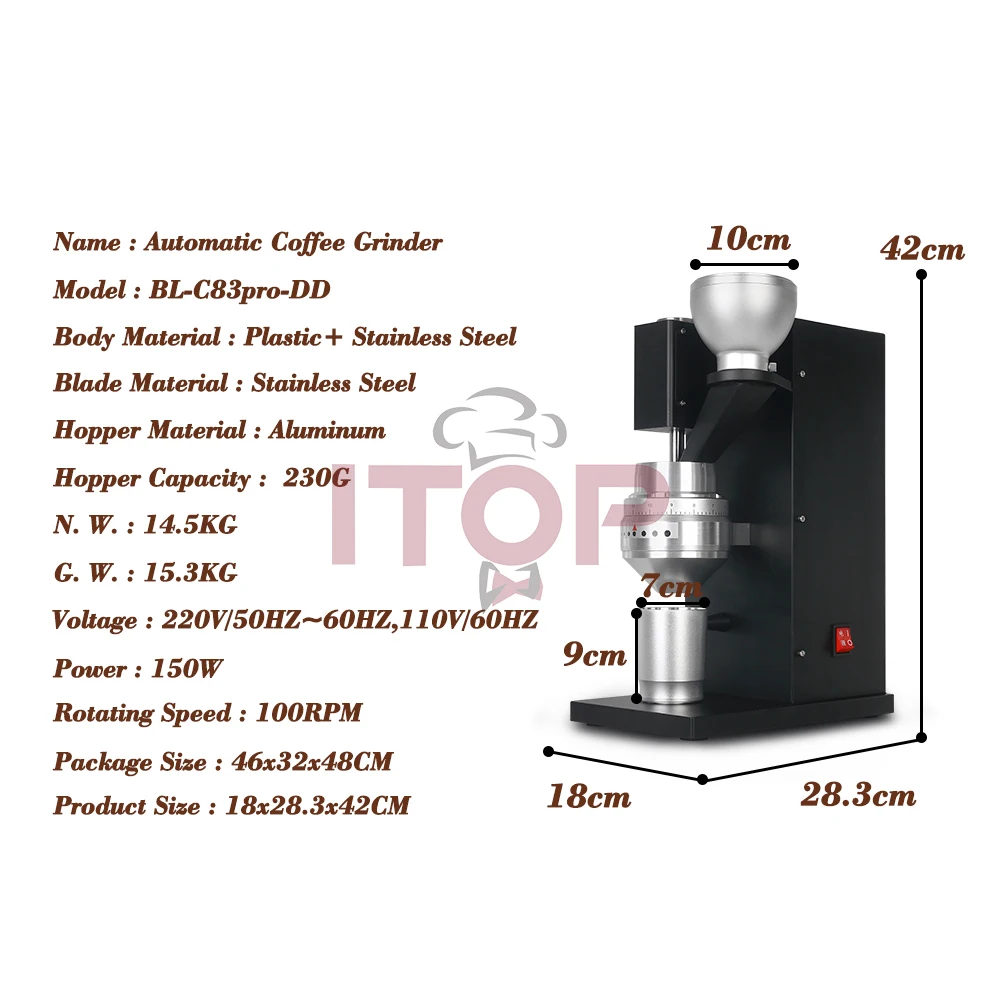 Barsetto Bean Grinding Machine Coffee Bean Electric Grinder Small Household  Italian Hand Grinding Machine - AliExpress