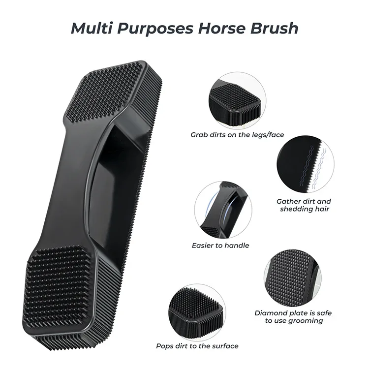 Horse bristle comb Pony tail comb horse brush tack Horse hair grooming tools Stable supplies tack comb 5