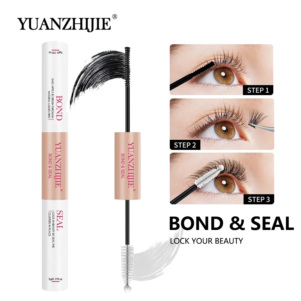 Factory Wholesale OEM/OMD Lash Bond and Seal Kit Long Lasting Strong Hold Waterproof 2 in 1 Cluster Eyelash Glue for DIY Lash