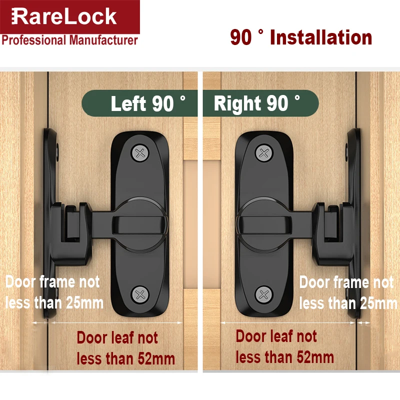 Portable Door Lock Bolt Hasp Thumb Latch