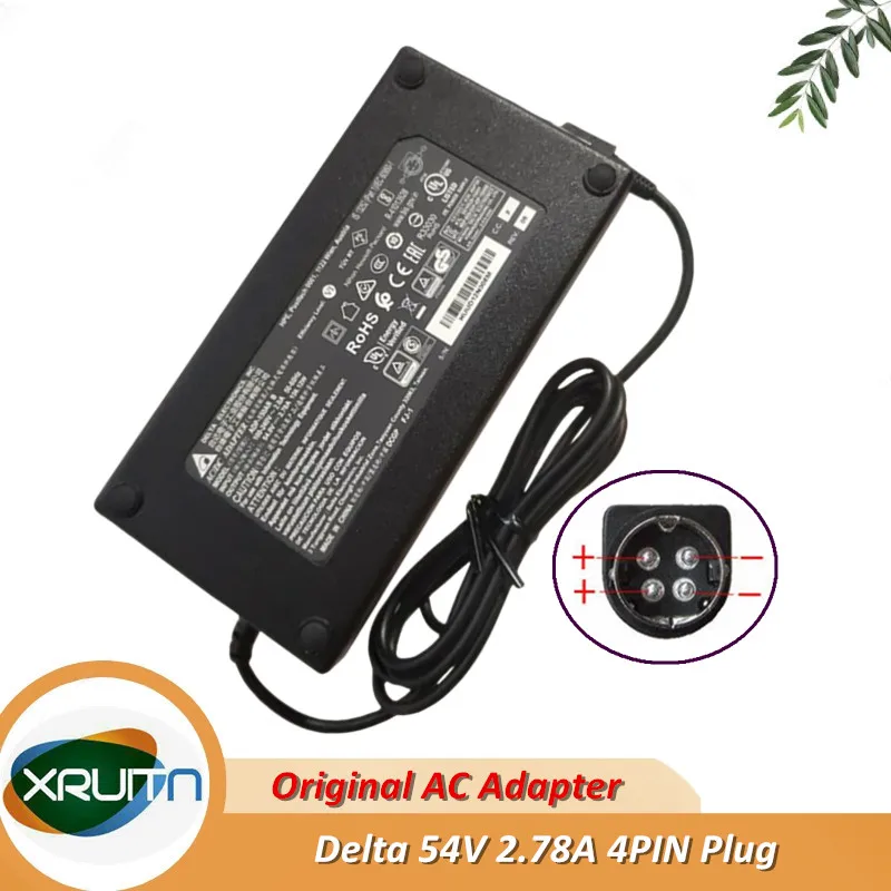 

ADP-150AR B Genuine DELTA 54V 2.78A 150W 4PIN AC Adapter Charger For CISCO SG300 SG350-10MP 10-PORT SG350-10MP-K9 Power Supply