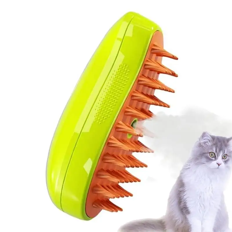 

Steam Cat Brush Cat Grooming Brush Rechargeable Shedding Brush Pet Hair Grooming Tool Self-Cleaning Cat Brush Cleaning Supplies