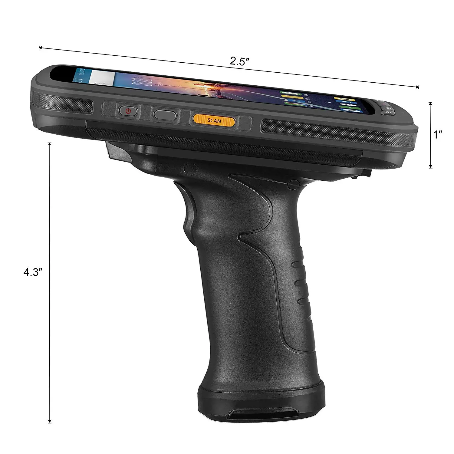 Chainway C72 Android 11/13 Handheld UHF RFID Reader With Impinj E710 30m Read Distance PDA With NFC 2D Zebra Barcode Scanner