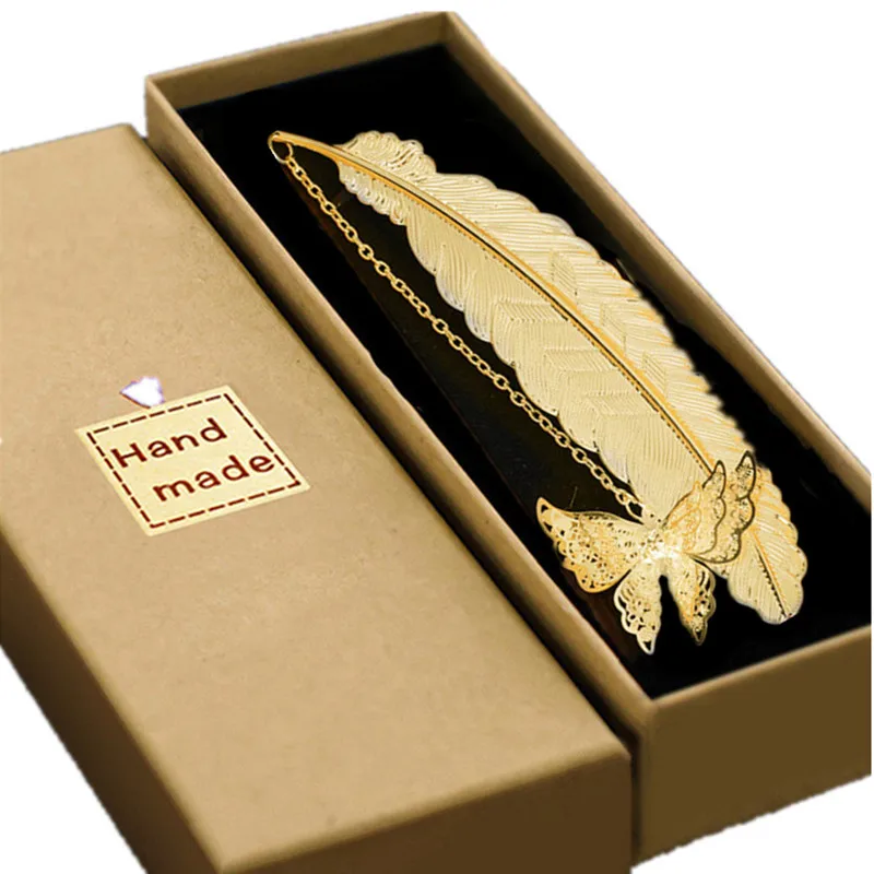 Pretty Metal Bookmark for Teacher Appreciation Thank You Gifts School Supplies 2022 Leaves Tassel Book Marks for Friend Gift