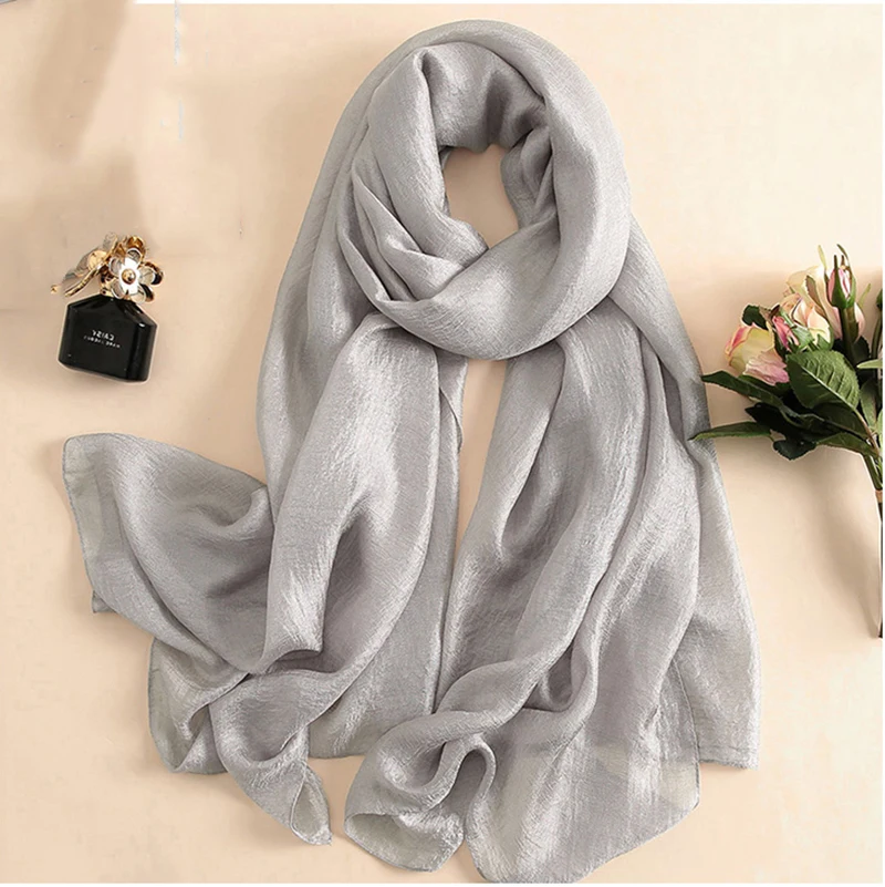 Sciarpa Di Lino Rigata Unisex - Foulard Leggero Estivo 200x72cm In 100% Lino