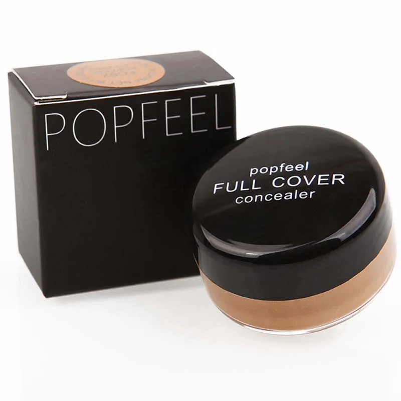 Concealer Foundation Cream Makeup Base for Full Coverage Freckles Acne Spots Dark Circles