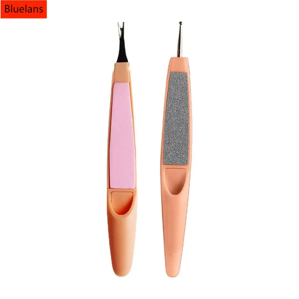 

2Pcs Nail Cutter Multifunctional Nail Wax Dotting Pen Dead Skin Fork Nail Salon