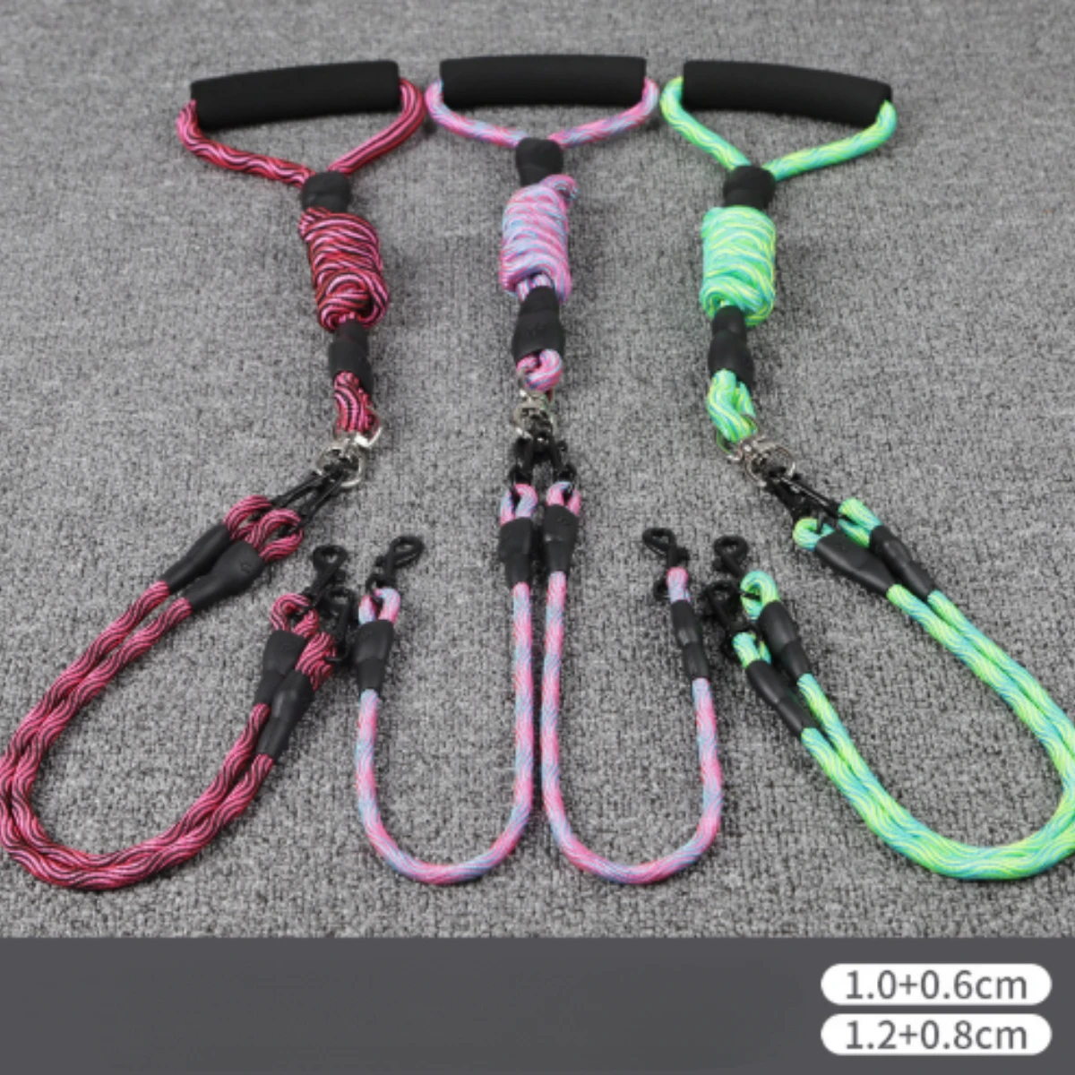 Double Head Anti-Tangle Dog Leash 4