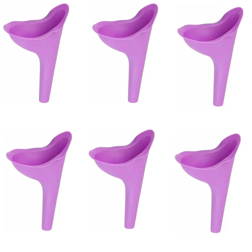 Women Urinal Soft Silicone Urination Outdoor Camping Stand Up Pee Girl Urine Toilet Parts Urinals Fixture Device Travel Toilet