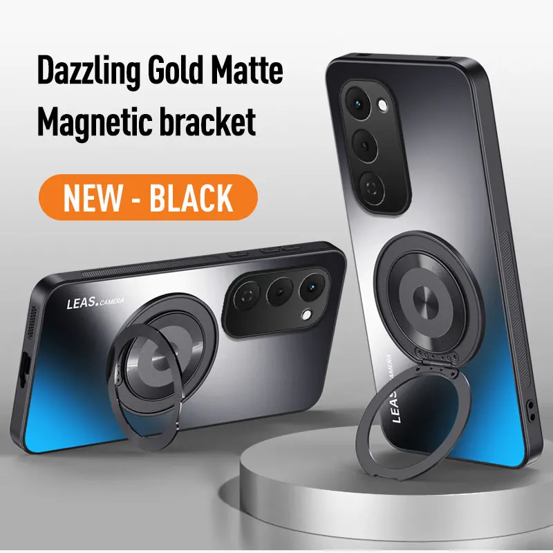 Magnetic Holder Case with Matte Skin-Feel and AG Lens Protection