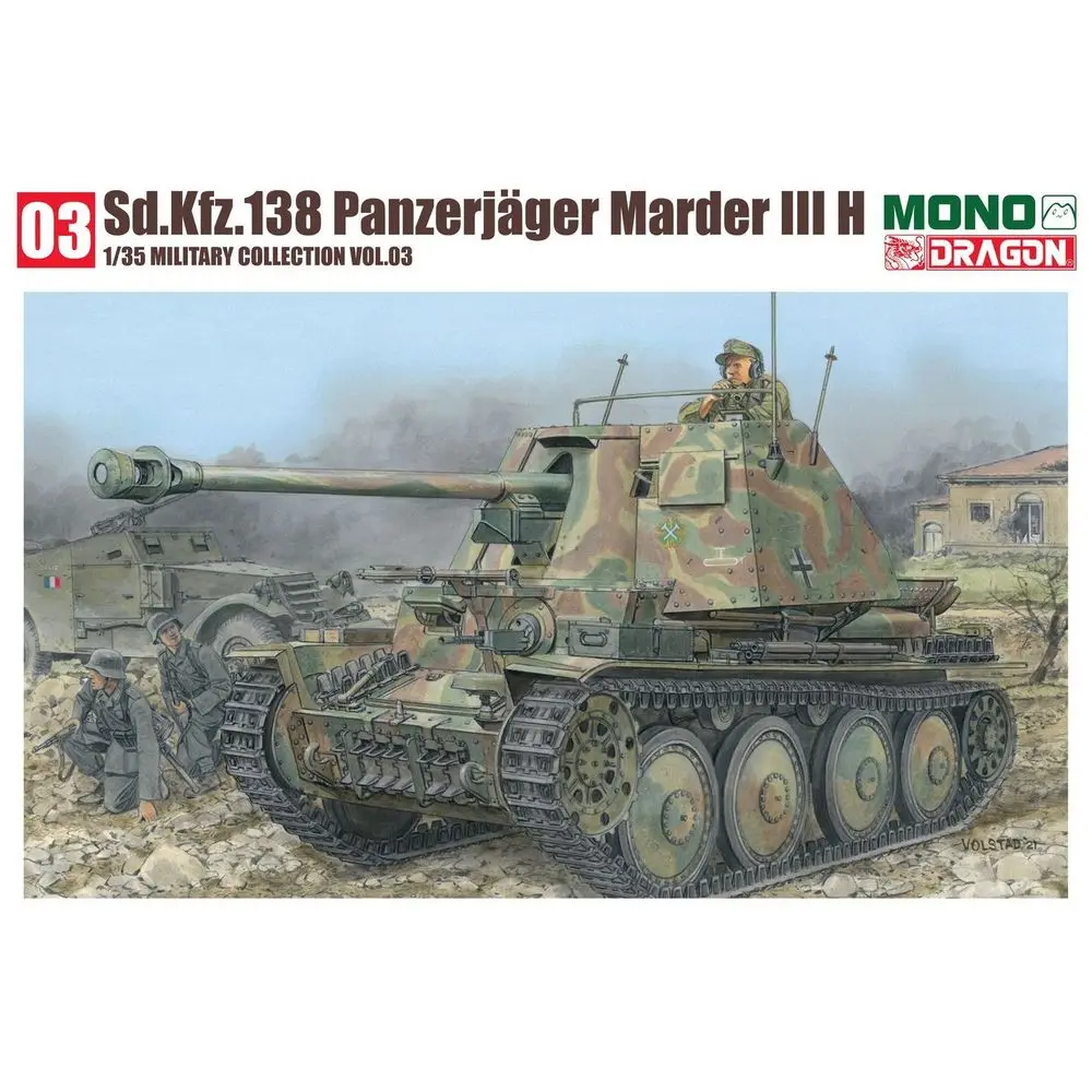 

DRAGON MD-003 1/35 Sd.Kfz.138 Panzerjager Marder III H - Scale Model Kit