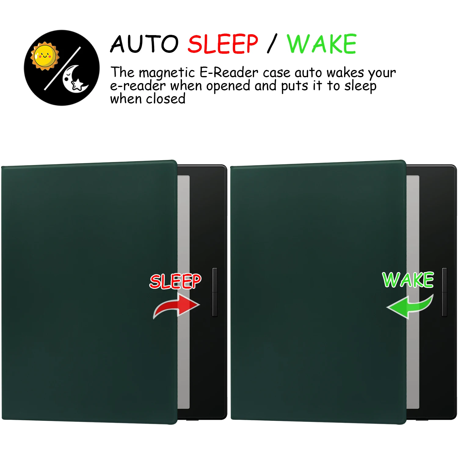 Magnetic Ultra-Thin Lightweight Case with Auto Sleep/Wake