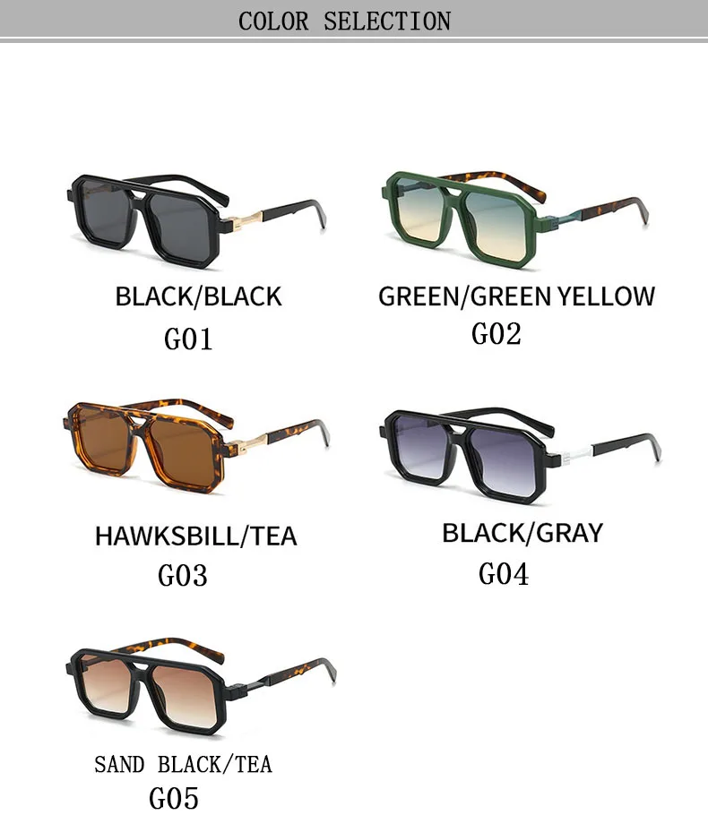 2024 Square Sunglasses for Men