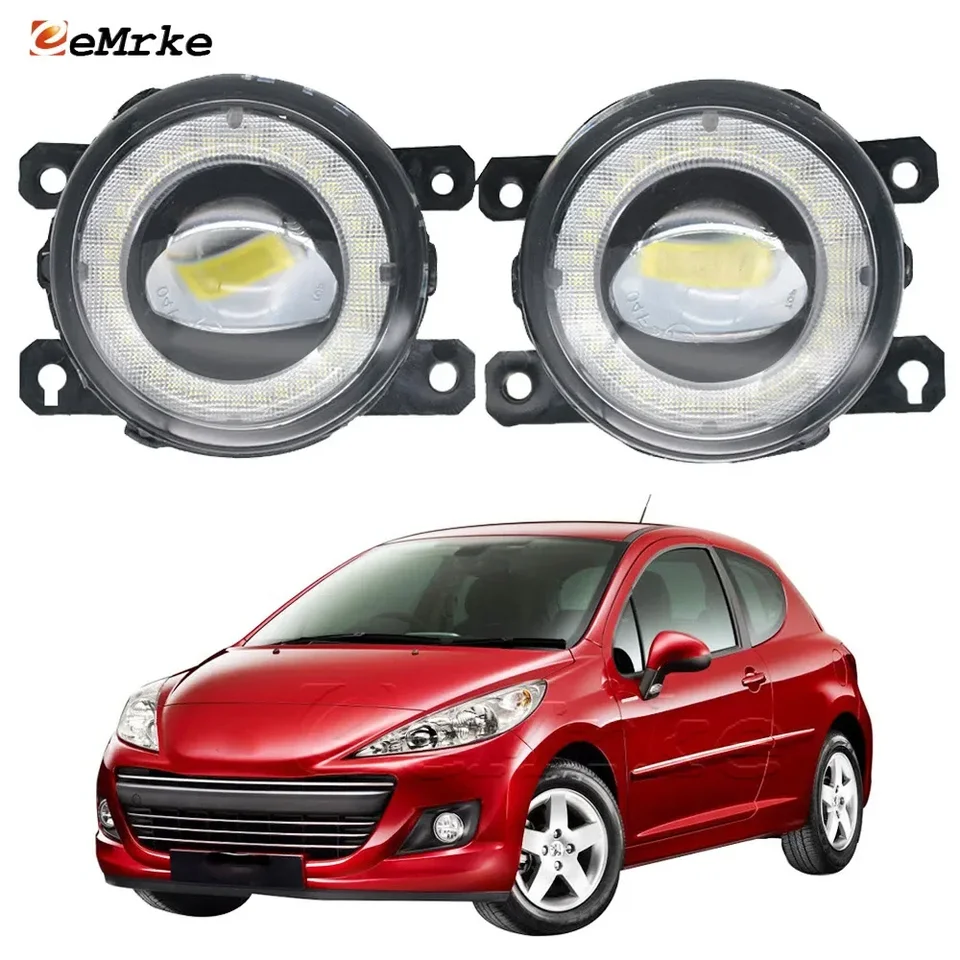 Phare avant tuning Peugeot 207 angel eyes look xenon 2006-2012