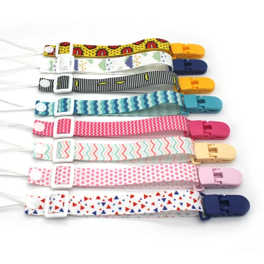 Pacifier clip Baby Pacifier Clip Kids Soother Anti-lost Chain Adjustable Teethers Toys Babies Stroller Accessories Holder Strap Attache Tetine