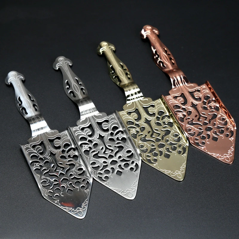New Stainless Steel Absinthe Spoon Cocktail Bar Utensils Bitter Scoop Absinthe Glass Cup Drink Ware Spoon Creative Filter