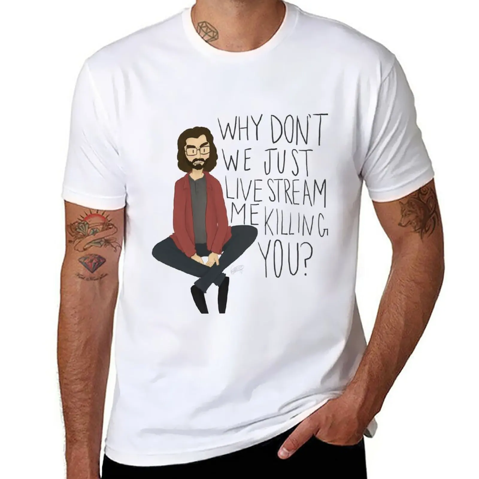 

New Bertram Gilfoyle T-Shirt Short sleeve blank t shirts t-shirts man men t shirts