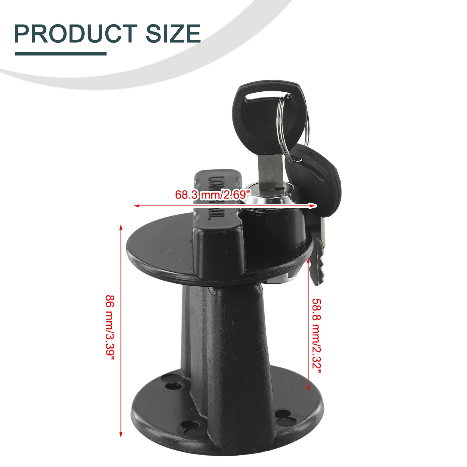 Petrol Can Lock Clamp Lock Clamp With Key For 3L 5L Fuel Oil Tank Mount Bracket Lock New Fastener Petrol Can For Jerry Cans Holder Motorcycle