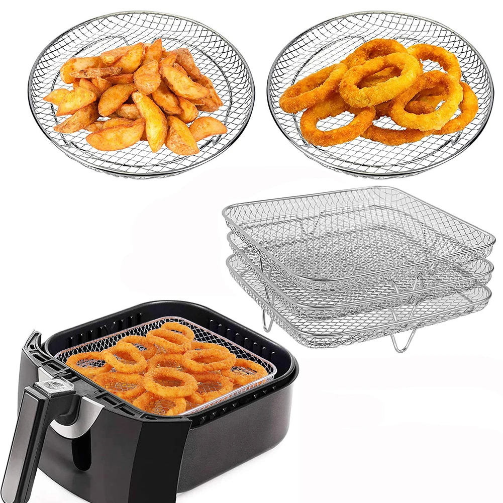 Stainless Steel Air Fryer Holder Stainless Steel Grid Air Fryer