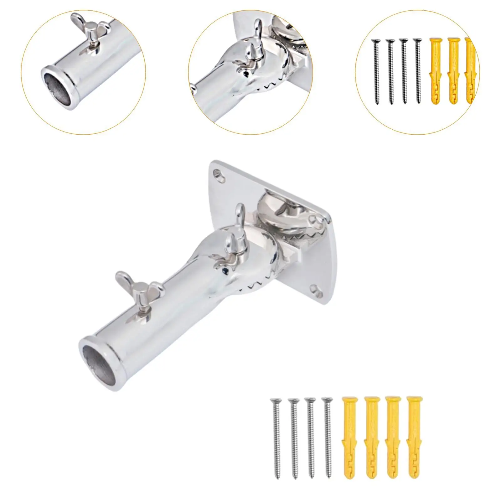 Flag Pole Holder High Strength Universal Stand for Ships Yachts RV
