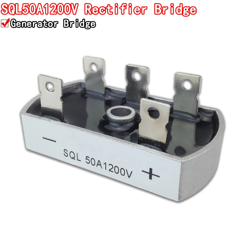 Diode Bridge Rectifier 50A 1200V Aluminum Metal Case 3 Phase 50Amp SQL50A Module