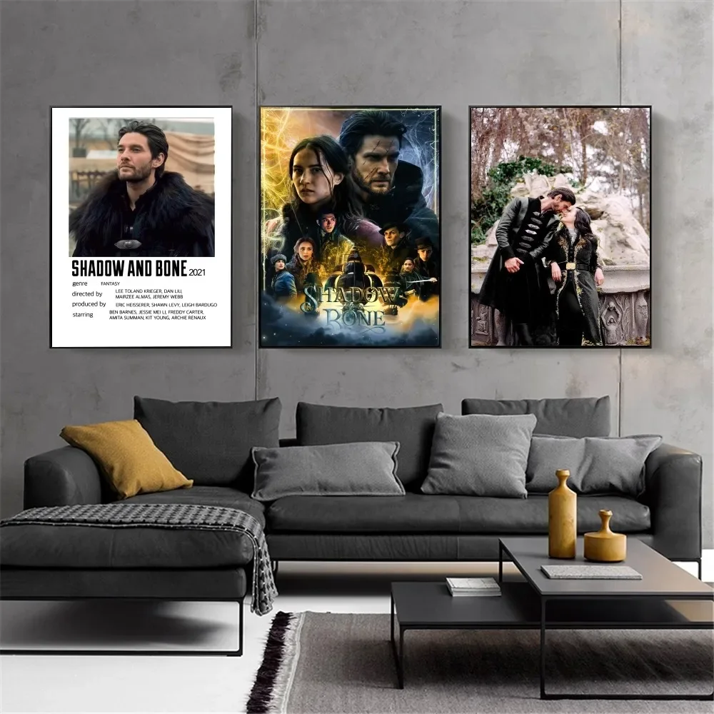 Shadow And Bone Poster Kraft Club Bar Paper Vintage Poster Wall Art Painting Camera Da Letto Studio Big Szie Wall Painting Stickers