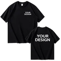 T-shirts en coton pour hommes et femmes, imprimés personnalisés, amples, décontractés, à la mode, personnalisez votre motif de Logo, gilet Camisole à manches courtes 1