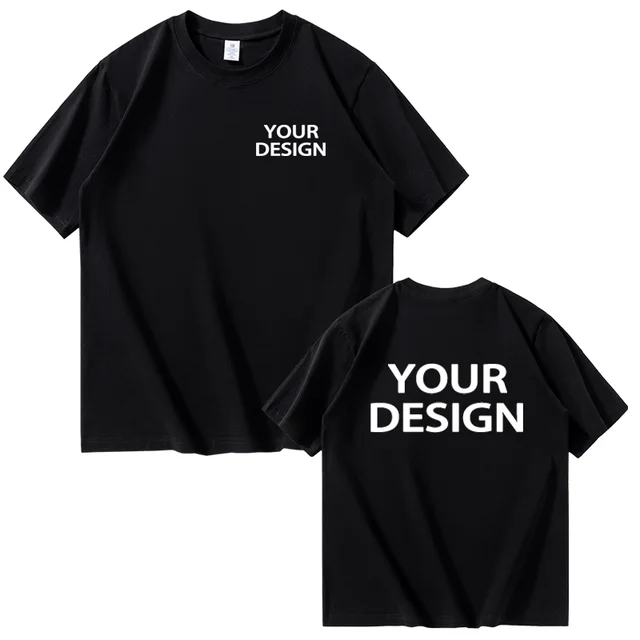 T-shirts en coton pour hommes et femmes, imprimés personnalisés, amples, décontractés, à la mode, personnalisez votre motif de Logo, gilet Camisole à manches courtes 1