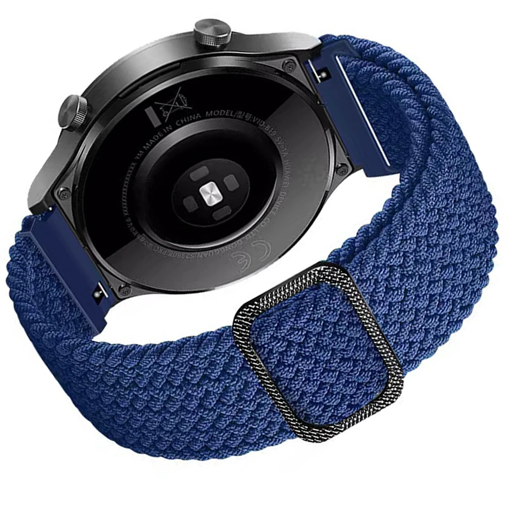 Braided Velcro Strap, 20mm 22mm Adjustable Watch Band
