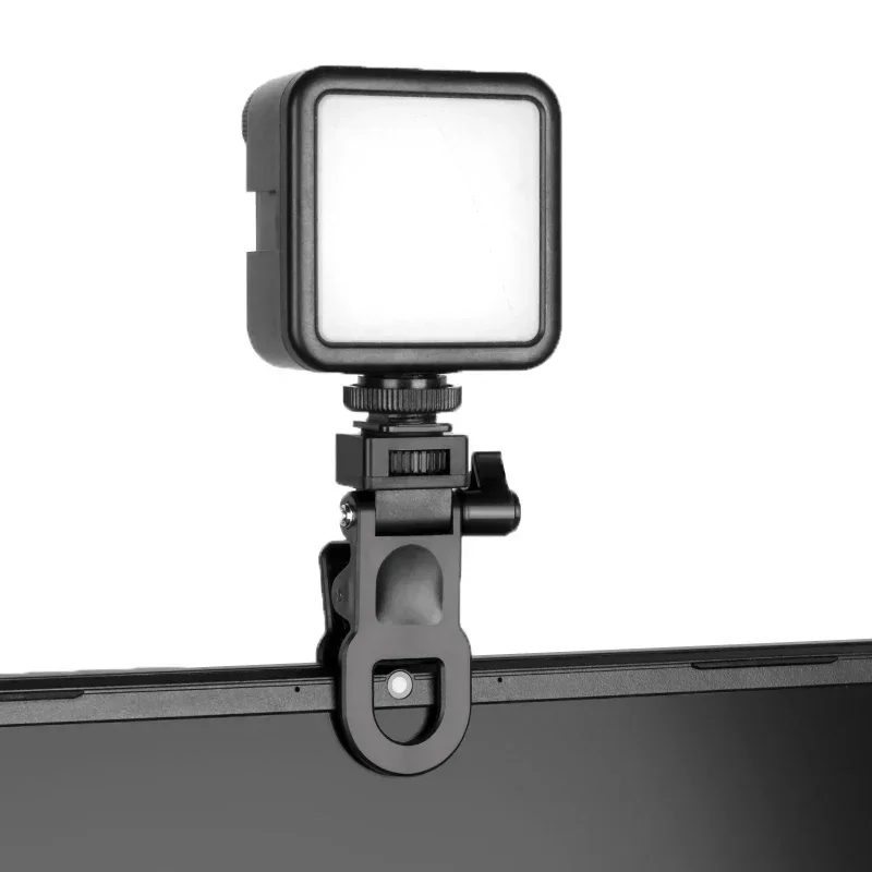 Camera Flash Holder Clip 1/4 Screw Mount Portable Multi-angle Folding Tablet Phone Stand Universal Photography Lamp Mount