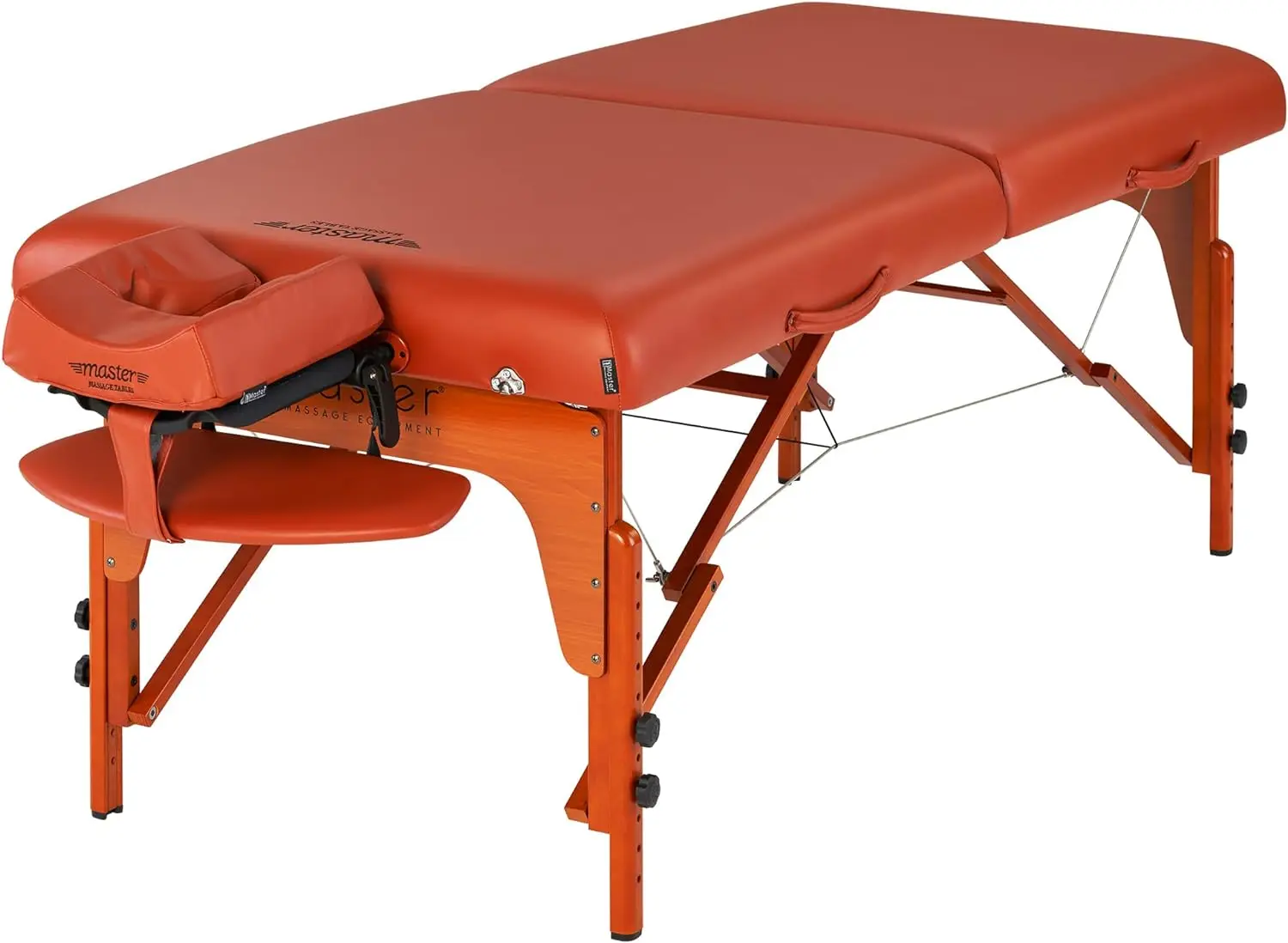 

Master Massage 31" Santana Pro Portable Massage Table Package, Memory Foam Cushioning, Reiki Leg Panels, Mountain Red- Tattoo Ta
