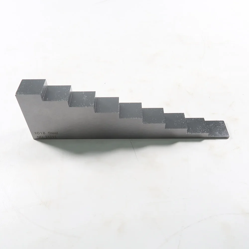 9 Step 1018 Steel Calibration Block step wedge (0.1 0.25 0.5 0.75 1 1.25 1.5 1.75 2 inch )