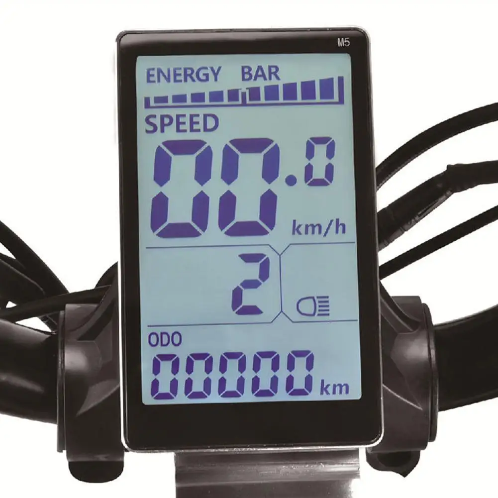 

Electric Bike LCD Meter Display 24V/36V/48V/60V Universal E Scooter M5 LCD Panel Screen For 31.8 22.2mm Handlebar Electric B7Q8