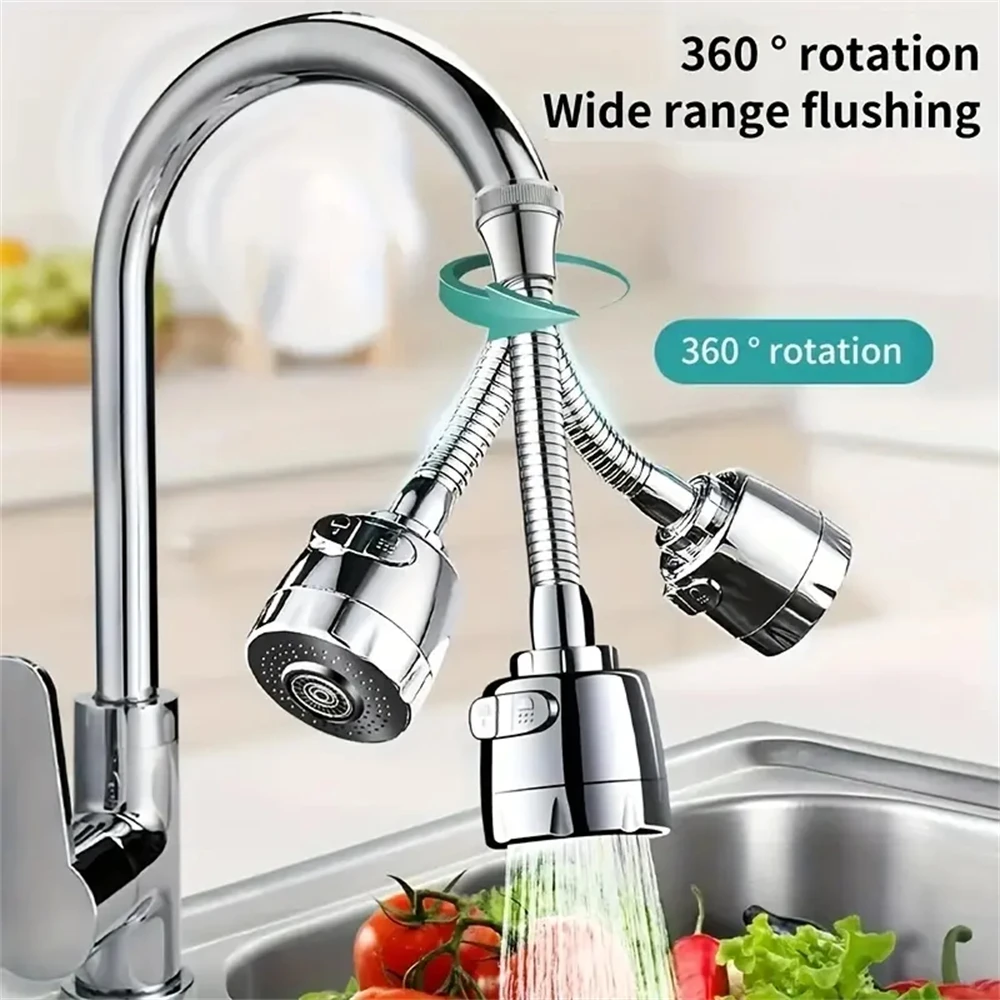 720 °   หมุนหัวก๊อกน้ําแรงดันสูงก๊อกน้ําห้องครัว Splash-proof HEAD ฝักบัว Artifact หัวกรอง Universal TAP Water Extender 1