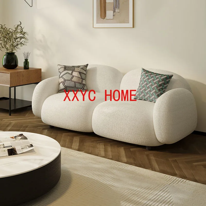 

Pillows Luxury Sofa Living Room Xxl Straight Upholstery Fabric Lazy Sofa Nordic Small Apartment Creative Divano Home Furniture