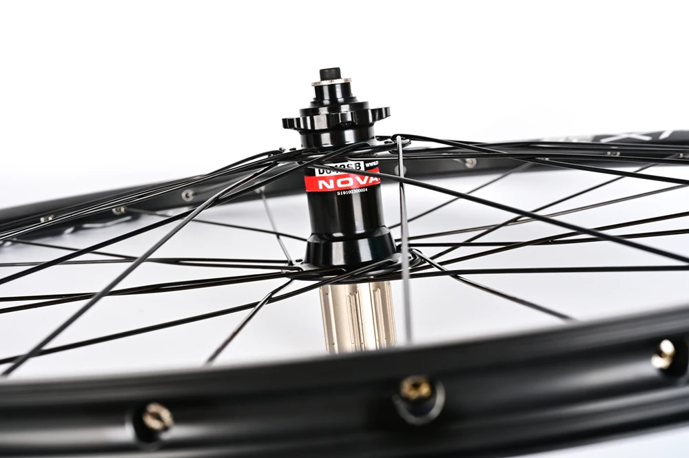 Novatec Fahrradradsatz 26/27,5/29 Zoll mit D042SB Naben QR SunRingle Felge 32 Löcher MTB BIKE Rad Scheibenbremse Innenrohr – Detail 23